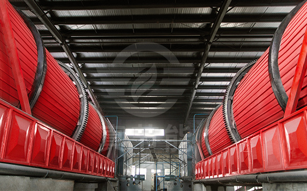 薯渣烘干設備運行現(xiàn)場